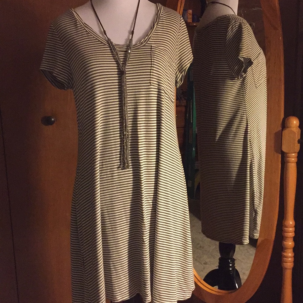 Striped T-shirt dress